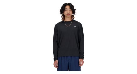 Langarm Trikot New Balance Athletics Schwarz Herren