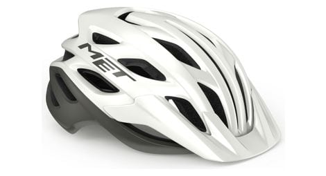 Casco met veleno blanco gris mate