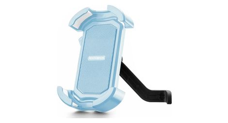 Support de téléphone portable pour vélo antichoc - rétroviseur bleu