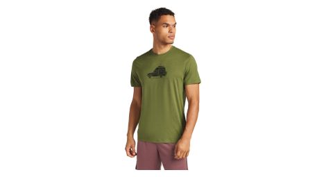 T-shirt technique icebreaker merino 150 tech lite cosy camper vert