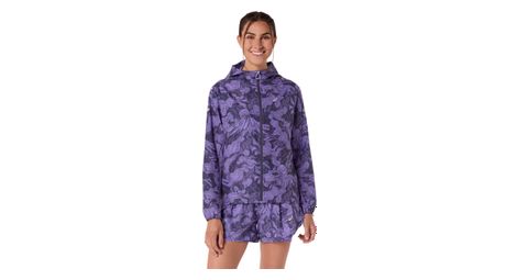 Veste Coupe-Vent Asics Fujitrail Packable Violet Femme