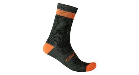 Calze castelli alpha 18 kaki / arancione