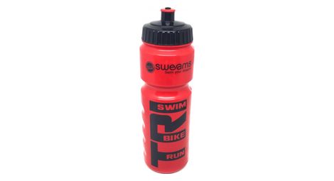 Bidon sweams tri swim bike run 750ml black red