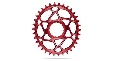 Absoluteblack narrow wide direct mount oval kettenblatt für race face kurbeln 12 s rot