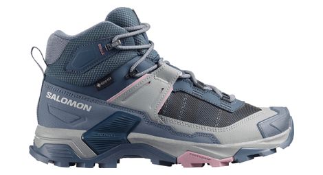 Chaussures de Randonnée Salomon X Ultra 5 Mid GTX Bleu/Rose Femme