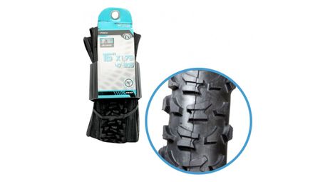 Pneu 16 x 1.75 perf noir tringle souple