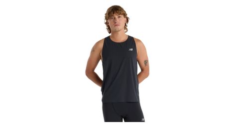 New balance race day ultra light tank top black men's