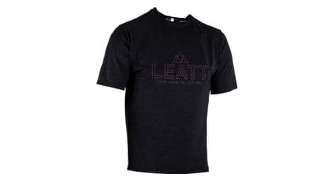 Maillot manches courtes leatt mtb trail 1 0 noir