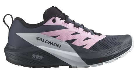 Zapatillas de trail para mujer salomon sense ride 5 gris rosado