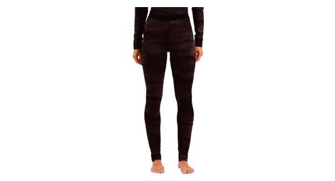 Calzamaglia lunga odlo merino warm heritage donna nero/purple