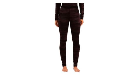 Mallas largas odlo merino warm heritage para mujer negro morado