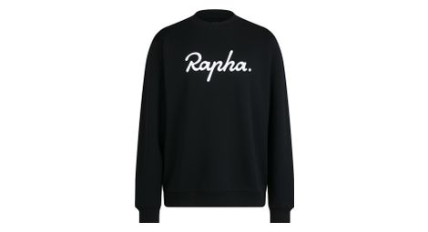 Sweat Rapha Cotton Logo Heavyweight Noir/Blanc Homme