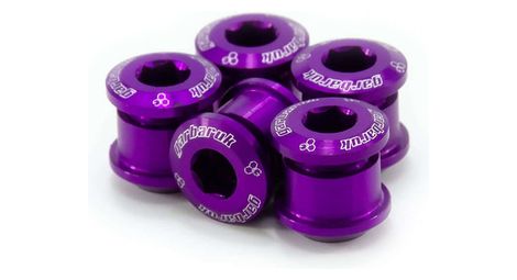 Juego de 5 tornillos para placa Garbaruk M8 x 0,75 violeta