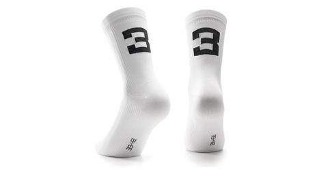Chaussettes assos poker no 3 blanc