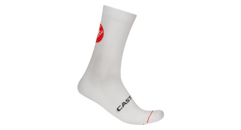 Chaussettes Castelli Entrata 18 Blanc