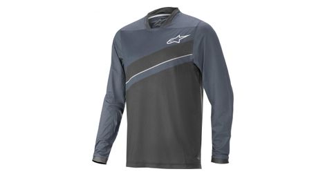 Maillot manches longues alpinestars alps 8 0 gris bleu marine