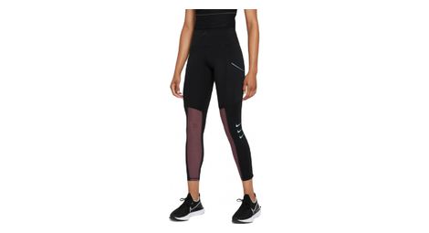 Nike dri-fit run division epic luxe damen 3/4 sporthose schwarz rot