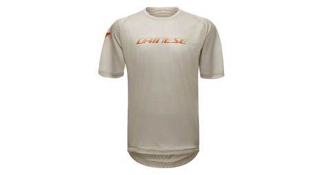 Maillot manches courtes dainese hg aer taupe/rouge