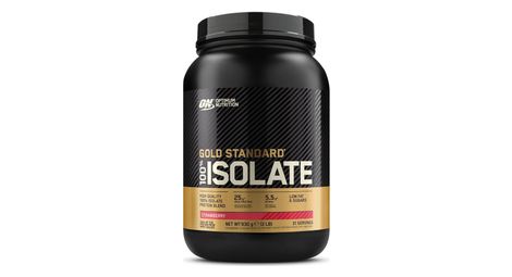 100% isolate gold standard (930g) - optimum nutrition - fraise -  whey isolate