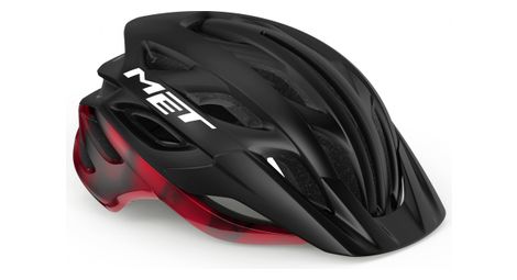 Casco met veleno negro rojo m (56-58 cm)