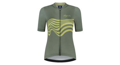 Maillot manches courtes velo rogelli diaga - femme - vert