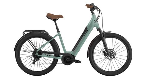 Cannondale adventure neo 3.1 eq elektrische hybride fiets met lage instap shimano alivio 9v 500 wh 27,5'' groen