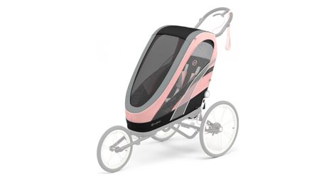 Habillage de siege poussette multisport cybex zeno seat pack rose gris