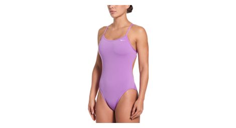Nike Swim Hydrastrong Solid Cutout Badeanzug für Damen, violett