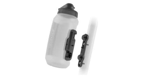 Bidón compacto fidlock twist 750 ml + fijación para base de bicicleta transparente