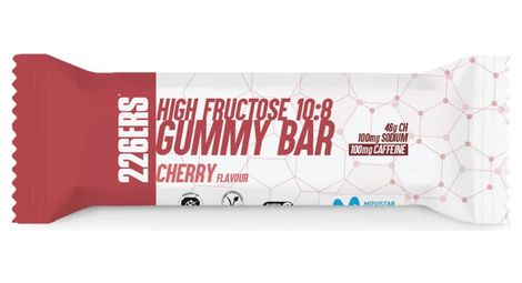 226ers high fructose cherry caffeine energy gummy 60g
