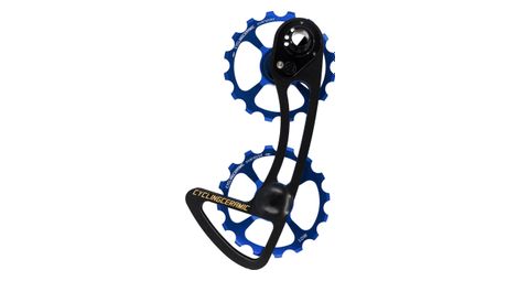 Chape de dérailleur cyclingceramic oversized 16/16t pour dérailleur mécanique sram rival/force/red 11v bleu