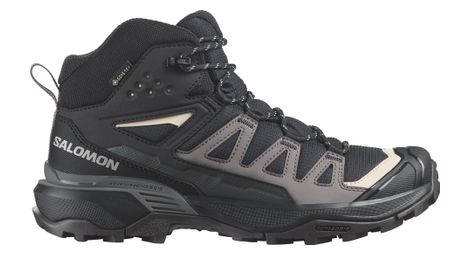 Damen-Wanderschuhe Salomon X Ultra 360 Mid GTX Schwarz Grau &1= Damen-Wanderschuhe Salomon X Ultra 360 Mid GTX Schwarz Grau