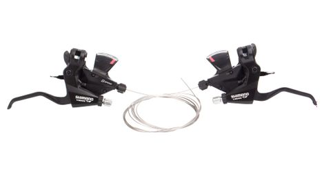 Commande de vitesses shimano altus 3x8v avec freins integres noir