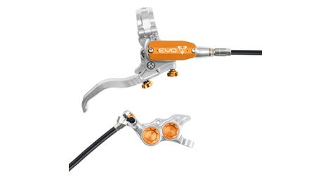 Frein arrière hope tech4 evo tr4 argent / orange durite standard
