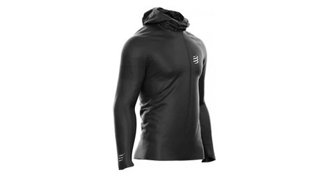 Chaqueta impermeable compressport hurricane waterproof 10/10 negro unisex