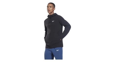 Sweat a capuche reebok training perf noir