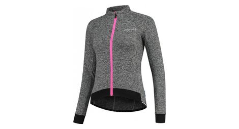 Maillot Manches Longues Velo Rogelli Benice 2.0 - Femme - Gris/Rose