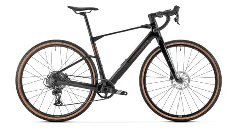 Mondraker dusty r electric gravel bike sram apex 12v 350wh 700mm black/bronze 2024