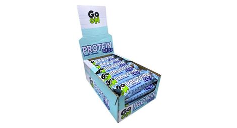 Boîte protein crisp bar (24x50g) - go on nutrition - cookies caramel -  barres protéinées