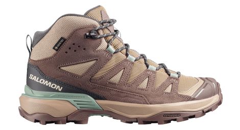 Chaussures de Randonnée Salomon X Ultra 360 Leather Mid GTX Marron Femme