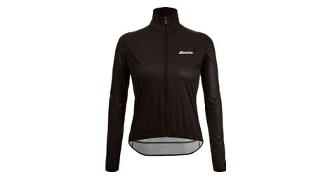 Chaqueta cortavientos de mujer santini nebula negra s