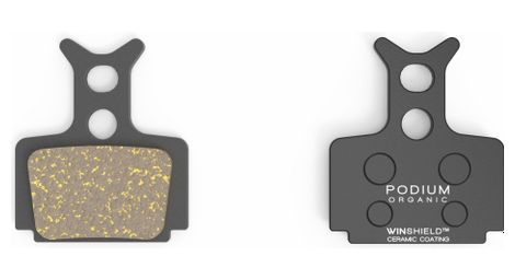 Paire de plaquettes amp podium - formula cura 2 pistons - revêtement ceramic/organique