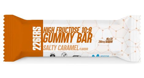 Chicle energético 226ers con caramelo salado y alto contenido en fructosa - 60 g