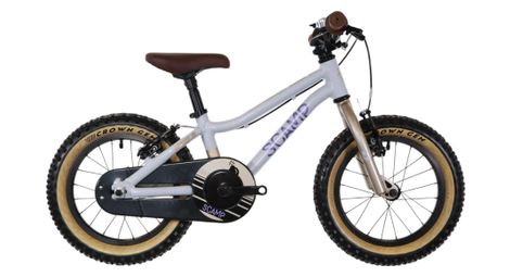 Scamp infantil SmallFox Single Speed 14'' MTB Beige Violeta