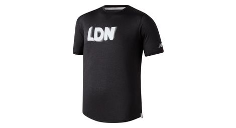 Maillot Manches Courtes New Balance Athletics London Noir Homme