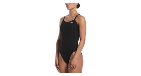 Nike Swim Solid Rib Racerback Badeanzug für Damen, schwarz