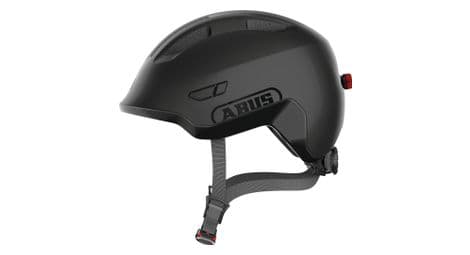 Abus smiley 3.0 ace led casco di velluto nero