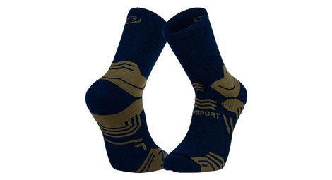 Chaussettes bv sport trek gr haute lyocell bleu / kaki