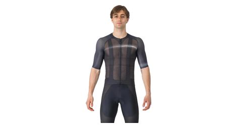 Maillot de manga corta climber's a/c hombre negro gris