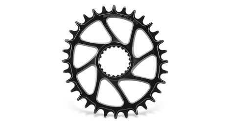 Plato MTB Garbaruk Oval Direct Mount para bielas Shimano 3 mm Offset Negro